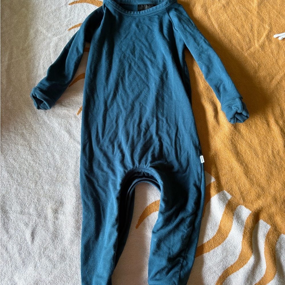 Little Sleepies Teal Kids Footie